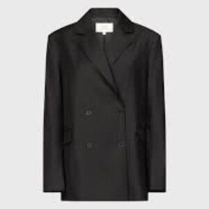 LOULOU DE SAISON DONAU LDS  Black Virgin wool jacket Blazer